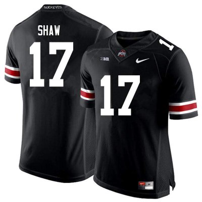 NCAA Ohio State Buckeyes Men's #17 Bryson Shaw Black Nike Football College Jersey BXR7245LU